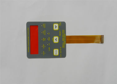 Tast-LED-Druckknopf-Vorrat-Membranschalter-Tastatur mit glattem LCD-Fenster