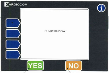 Kundenspezifische Membran-grafische Überlagerungs-Platten für klares Fenster und die flache Prägung