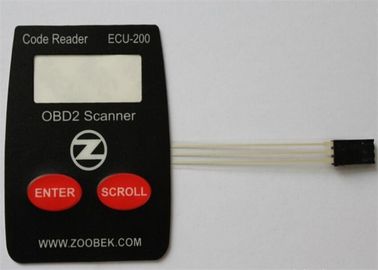 Schlüssel-Tastmembranschalter-Platte Soems 2 für Sicherheitssystem, Siebdruck-Drucken