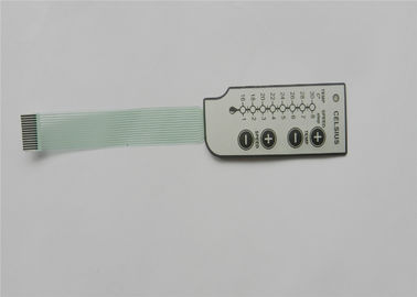 1,0 Roter LED Membranschalter Neigungs-der kleinen Metallhauben-mit Tastgefühl