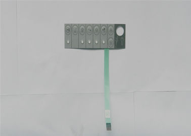 Eingebetteter dünner LED-Membranschalter mit Soem-Polyester-Tastmetallhaube