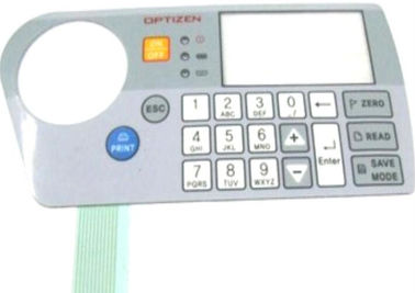 Kundengebundener Quakeproof Membranberührungsschalter des grauen PC für GPS, 200HZ - 1500HZ