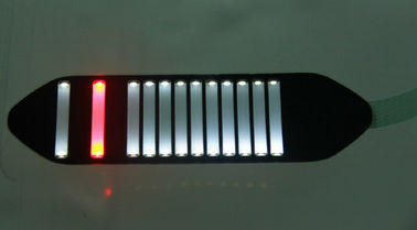 Kommerzieller von hinten beleuchteter wasserdichter Membranschalter mit LED-Lichtern, geringe Energie