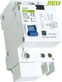 Residuell gegenwärtiger Leistungsschalter doppelte Phase Wechselstroms, fahren bewertete Leistungsschalter IEC60898-1