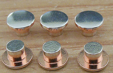 Silberner elektrischer Kontakt hohe Präzision Trimetal für Minidrucktastenschalter