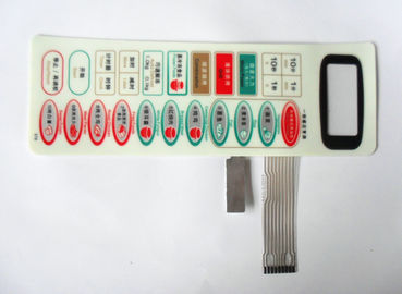 Selbstklebender wasserdichter Membranschalter LED, prägeartiger Polydrucktastenschalter
