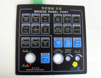 Kundenspezifischer Tastatur-Membranschalter-Platte HAUSTIER Kleber mit LED, Metallhaube