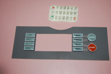 Flexible Silikonkautschuk-Membranschalter-Platte mit der Metallhaube, wasserdicht