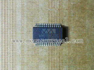 Chip WM9708SCDS der integrierten Schaltung ----AC97 Audio Codec der Revisions-2,1
