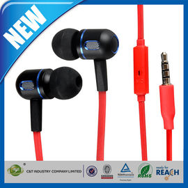 Rotes In-Ohr 3.5mm Kopfhörer oder Kopfhörer Geräusch-Isolierung Stereo-Earbuds mit Mikrofon