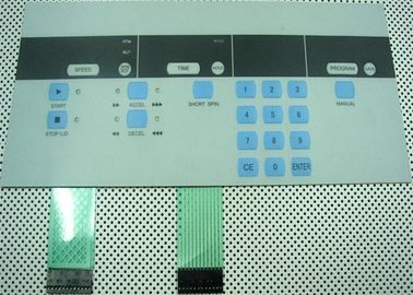 Silikon-Tastatur-von hinten beleuchteter Membranschalter in der industriellen Steuerung/im Sicherheitssystem