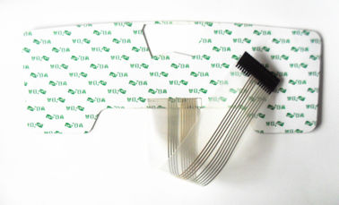 Strukturiertes HAUSTIER Simplex flexibler PWB-Membranschalter mit geführtem Licht
