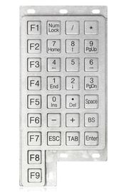 Wasserdichte Anti-Vandale Drucktastenschalter-Platte brachte Tastatur 5V DC an
