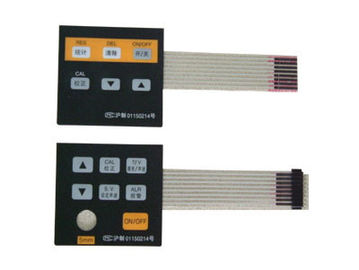 Silikon-Tastatur-von hinten beleuchteter Tastmembranschalter 25mA - 100mA, Siebdruck-Drucken