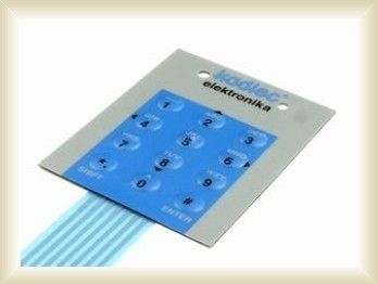von hinten beleuchteter Membranschalter 3M467/3M468 LED wasserdicht für Haushaltsgeräte