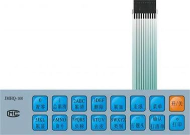 Leichte von hinten beleuchtete Membranschalter-Tastatur mit Fenster und 3m Kleber