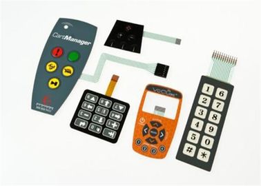 Kundenspezifischer Prototyp-flache Membranschalter-Platte mit 3M-Kleber, 200HZ - 1500HZ